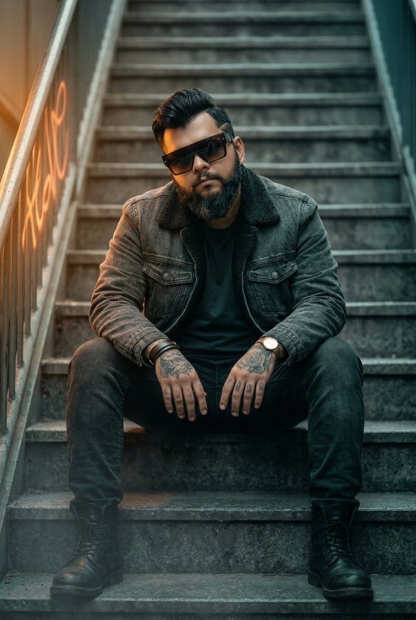 Urban Rebel Editorial (Alt) - AI prompt example by MangoXPrompts